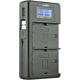 Jujdc2001 Jupio Usb Dedicated Duo Charger Lcd For Canon Lp-e6 And Lp-e6n Batteries