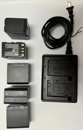 Bn-v408u Jvc Aa-p30u Ac Adapter Charger Model 2-pack For 5qty Batteries