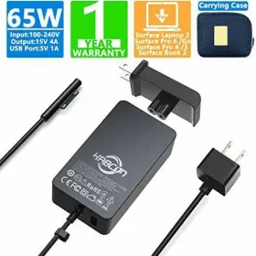 Dy65w001 Kabcon 65w 15v 4a Surface Pro Charger Compatible With X 7 Black