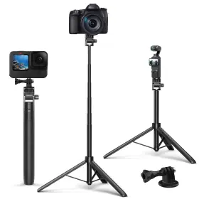 Kt-1014 Kaitezenz 63in Selfie Stick Tripod For Gopro Camera Long Extendable Stand Selfi