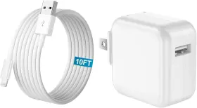 Karhood Gs-0524 Ipad Charger Fast Charging 10ft 12w Usb Block Foldable Plug White
