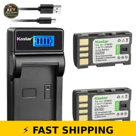 Kastar Ch-lcd3-2b-vf808 Battery And Slim Lcd Charger For Jvc Bn-vf808 Series Camcorders