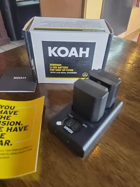 Ko-fz100-lcdch Koah Dual Usb C Charger With Lcd Display For Sony Np Fz100 2 Battery Batteries
