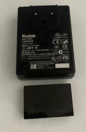 K5000 Kodak 041778312544 Easyshare Model Li-ion Rapid Battery Charger Kit Untested No Cord #3