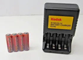 K200 Kodak Rapid Battery Charger Rechargeable Aa Aaa With New Batteries #tl
