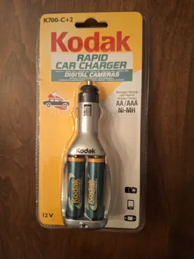 K700-c Kodak New 2 Rapid Car Charger Aa Battery 12v Works With Digital Cameras