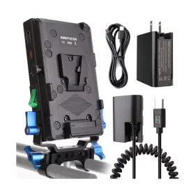 Koertacoo-xtb-12 Koertacoo V-mount Lock Battery Plate Power Supply Splitter Adapter With Charging Functi