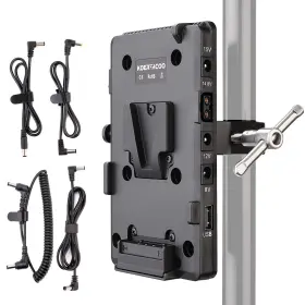 Koertacoo-xtb-3 Koertacoo V-mount Lock Battery Plate Power Supply Adapter Super Clamp For Lighting St