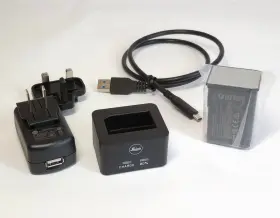 Scl-7 Leica Genuine Bp Battery Silver New And Bc Charger Set For M11