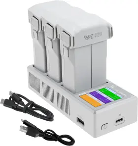 Lyongtech 711181460209 Multifunction Lcd Charger With Storage Charge Discharge For Dji Mini 4 Pro