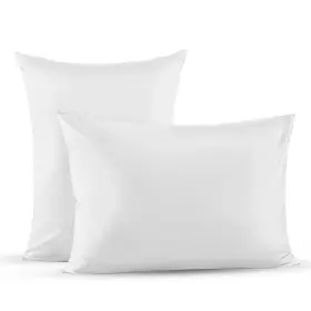02443 Mastertex Superity Linen Pillow Cases Standard Size - Soft And Breatheable Cotton White
