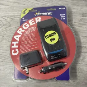 Ml-200 Memorex 838304001139 Lithium Ion Charger For Cameras And Camcorders 3.6v 7.2v 7.4v