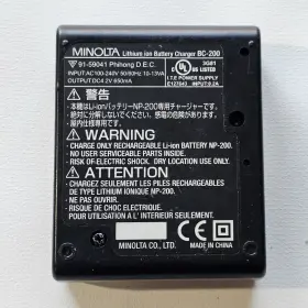 Bc-200 Minolta Camera Battery Charger Geniune Oem Used #2