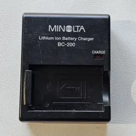 Bc-200 Minolta Camera Battery Charger Geniune Oem Used