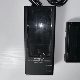 Vac-800u Minolta Oem Ac Adapter Charger Cable Authentic With Battery #2