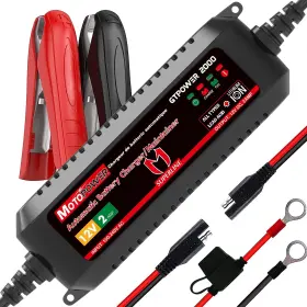 Mp00207a-uk Motopower Mp00207a 12v 2amp Automatic Battery Charger For Lithium Ion Batteries