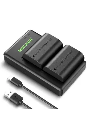 10101458 Neewer 2 Pack 2400mah Lp-e6p/lp-e6nh/lp-e6n/lp-e6 Replacement Battery Charger