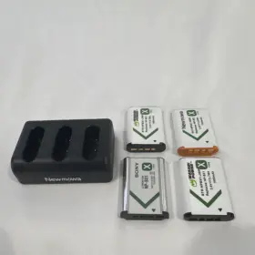 Newmowa Chg-usb-npbx1 Triple Charger With 4 Np-bx1 Batteries For Sony Camera