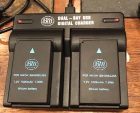 Enel20a Nikon Bm-2b8 Bm Premium Dual Bay Usb Digital Charger Model 7.2v 1020mah #2