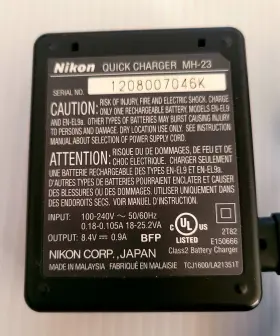 En-el9 Nikon Genuine Mh-23 Quick Battery Charger And Cord For #3