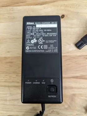 Mh-16 Nikon Quick Charger For En-4 Battery D1 D1h D1x Cameras Tested Working #2