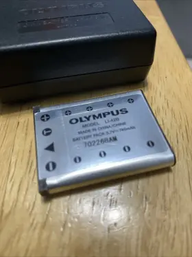 32041790 Olympus Genuine Oem Stylus Li-42b Battery And Charger Li-40c Tested #3