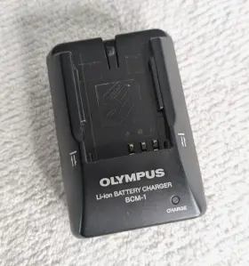 Blm-1 Olympus Bcm-1 Li-ion Battery Charger For No Power Cable