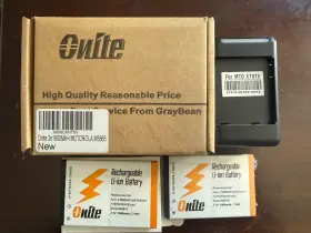Onite 01mtb865-1900s Charger With 2x 1900mah Rechargeable Batteries For Motorola Xt928