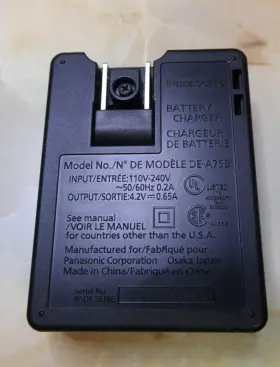 De-a76 Panasonic De-a75 Lumix Battery Charger F/ Dmc- Fp5 Fp3 Fp2 Fp1 Ts10 Ft10 #2
