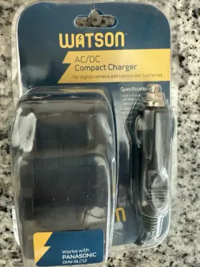 Dmv-blx12 Panasonic Watson Ac/dc Compact Charger For And Olympus Bls50 Batteries