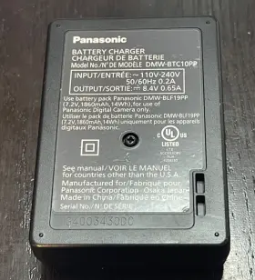 Dmw-bct10pp Panasonic Dmw-bct10 Original Charger For Dmc-gh4 Gh5 Gh3 G9lgk Dmw-blf19 #2
