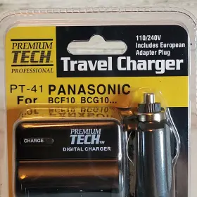 Bcg10 Panasonic Pt-41 Premium Tech Pro Travel Charger For Bcf10 / New #2
