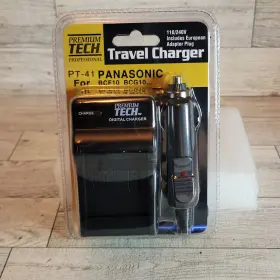 Bcg10 Panasonic Pt-41 Premium Tech Pro Travel Charger For Bcf10 / New