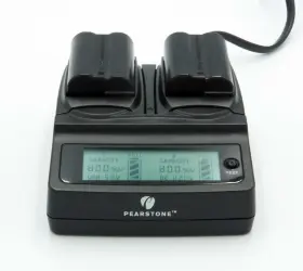 Dlc-nienel15 Pearstone Duo Lcd Charger With 2- En-el15 Battery Plates And 2 Batteries #2