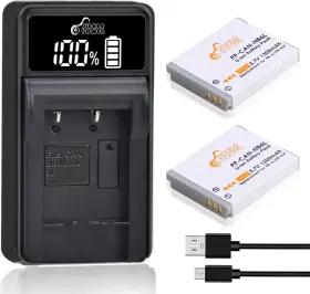 Nb-6lh Pickle Power 313113277239 Nb-6l Batteries And Led Battery Charger Replacement For Cano