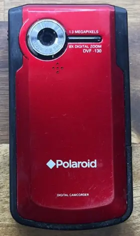 Dvf-130rc Polaroid Red Usb Digital Camcorder With 2.0-inch Lcd Display Tested