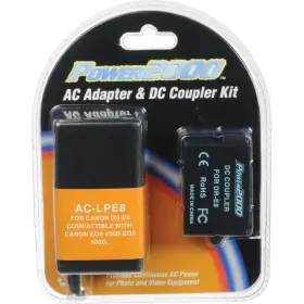 Ac-lpe8 Power2000 Ac Adapter Dc Coupler Kit For Canon Dr-e8 #ac-lpe8