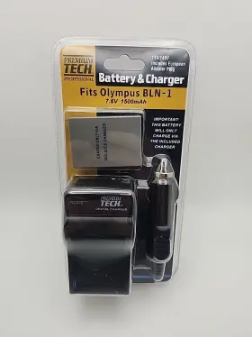 Pt-bln1 Power2000 Premium-tech Bln-1 Lithium-ion Battery And Charger Kit For Olympus