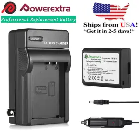 Lp-e10 Powerextra 747180873375 Battery Wall Charger For Rebel T3/t5 Eos 1100d 1200d Kiss X50 Cam