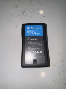 Bp-190 Powerextra 190wh V Mount V-lock Battery With D-tap Charger For Sony Bp Canon Eos Arri Camera