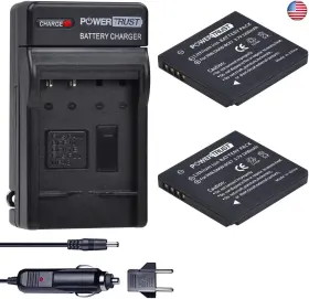 Dmc-sz02 Powertrust 658906285016 Dmw-bck7 Battery And Charger Kits For Panasonic Dmwbck7 Dmc-sz1