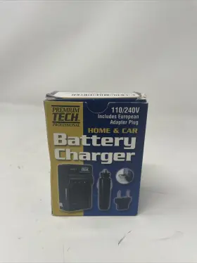 Premium Tech 026127701002 Professional Home And Car Battery Charger W European Adapter Plug