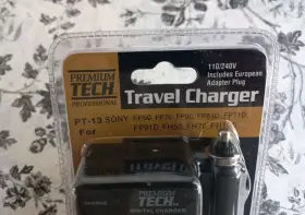 Pt-13 Premium Tech Professional Travel Battery Charger Pt Sony Compatible #2