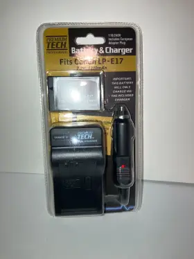 Pt-lpe17 Premium Tech Lp-e17 Battery Charger For Canon Eos T6i 750d T6s 760 X8i