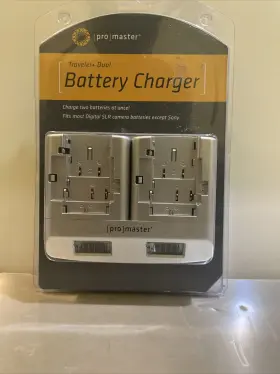 3820 Promaster Traveler Dual Charger For Slr/dslr Camera Batteries-brand New Sealed