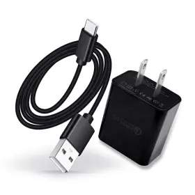 Qccqy Te-706 10 Ft Charger For Tcl 30 Xe 40 40x 5g 40r 20 Pro Feet Black