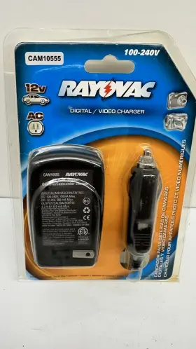 Cam10555 Rayovac Digital/video Charger 100-240v