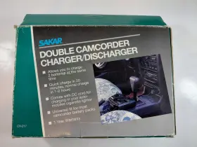 Sakar Ch-217 Double Camcorder Battery Charger Discharger Ni-cad Ni-mh 6v 7.2v