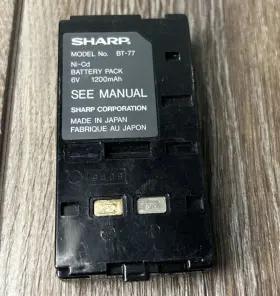 Uadp-0177gezz Sharp Bt-77 Battery Used Genuine Original Untested Camera Camcorder Fastukpost