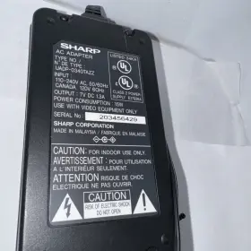 Uadp-0340tazz Sharp Udap-0340tazz Ac Adapter- Vhs - Camcorder 7v Tested #2